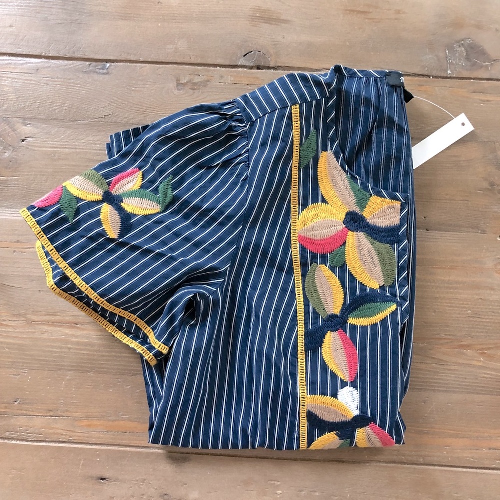 Madewell XS Embroidered Shirt